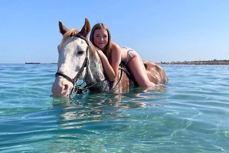 Horse Riding 3 Hours Beach, Desert, & Swimming By Horse in red sea – Hurghada